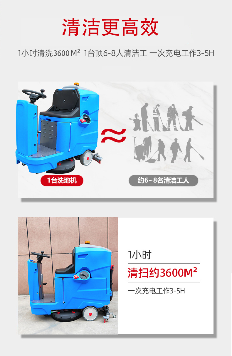 香港驾驶式洗地机更适合用在高铁站